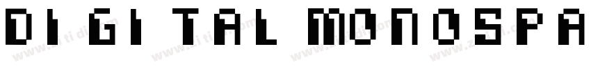 Digital monospace字体转换